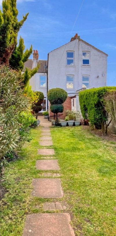 back garden looking towards house