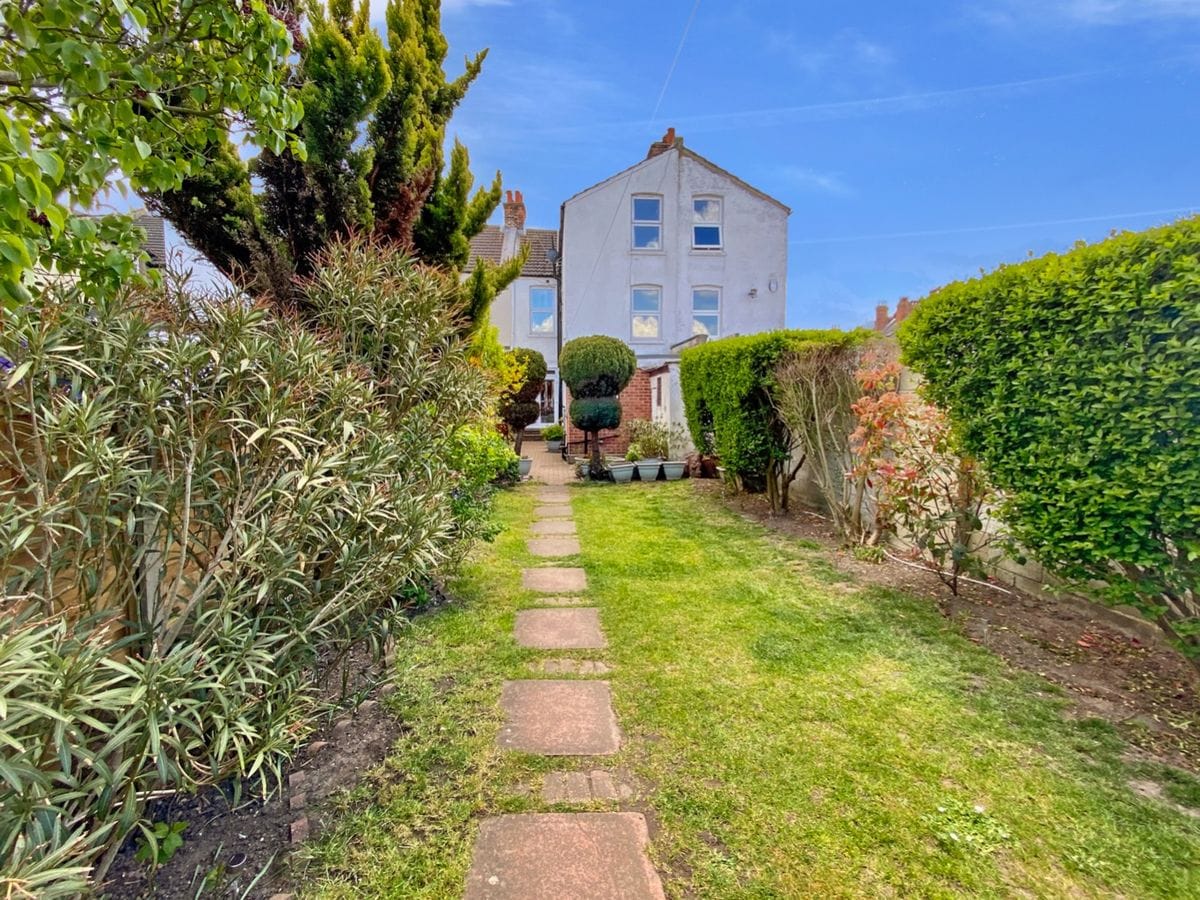 back garden looking towards house back garden looking towards house